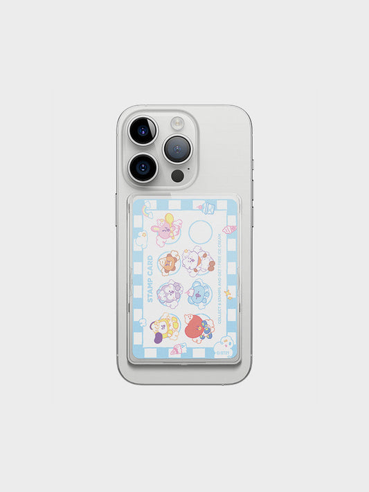 BTS x BT21 - On The Cloud Collection Elago Mac Safe Clear Card Pocket