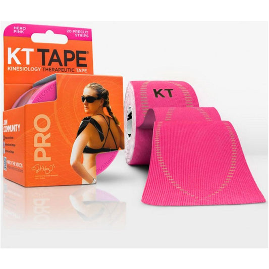 KT Tape Pro, Therapeutic Kinesiology, Hero Pink, Strips