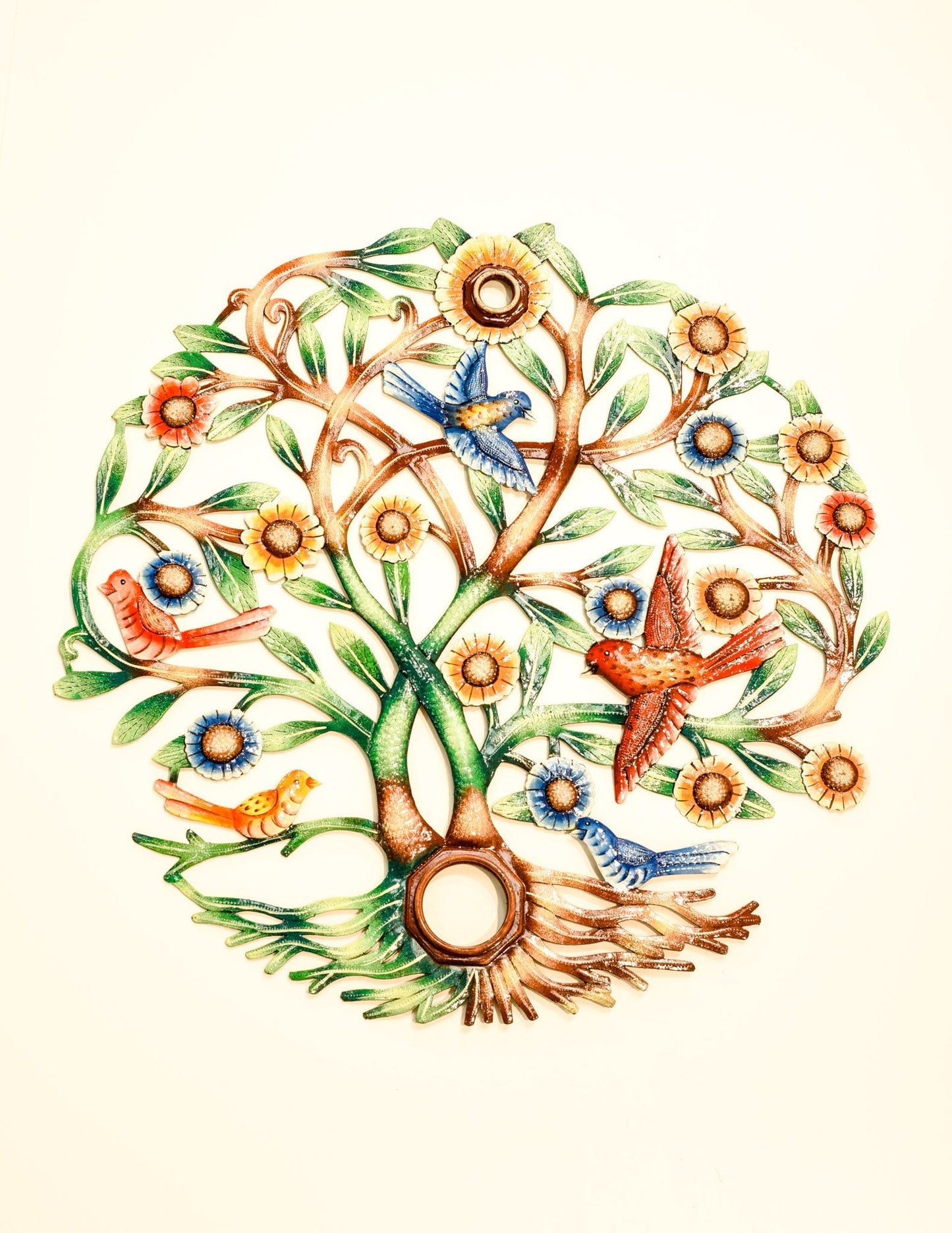 Painted Birds in Bush - Lid