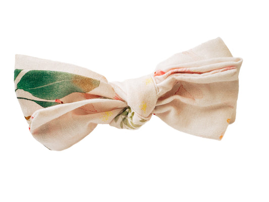 Three Little Bows Headband- Watercolor Camelia - Osadia Concept Store