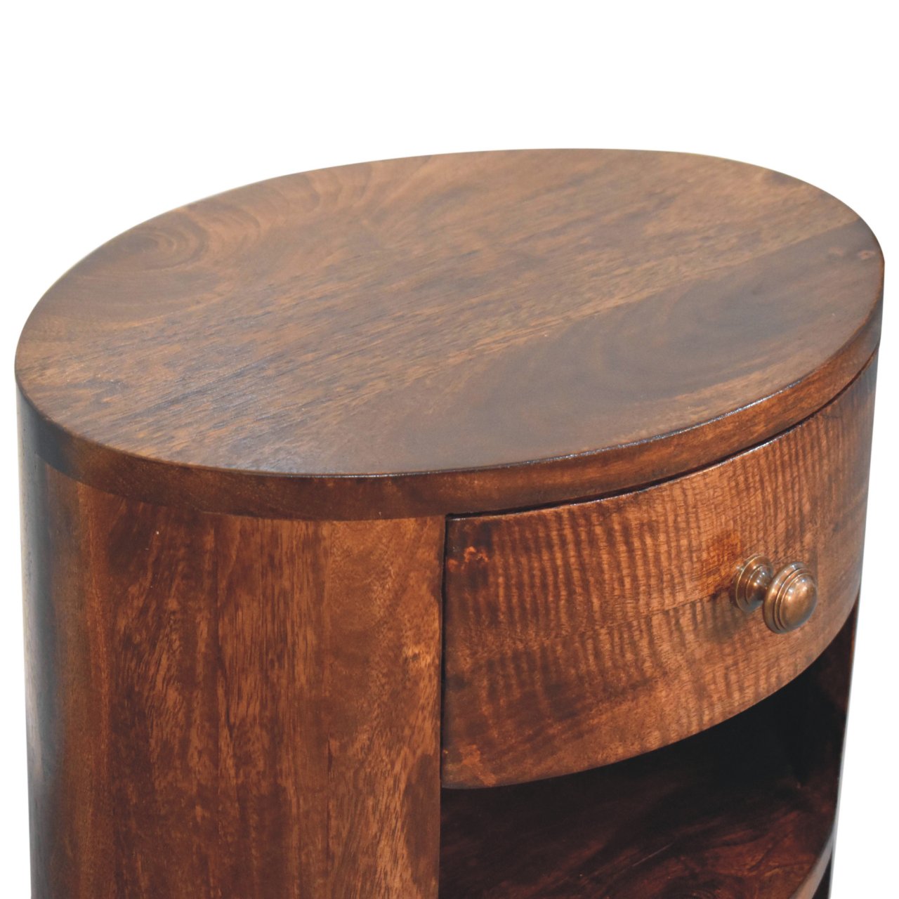 Solid Wood Cortez California Walnut Bedside Table