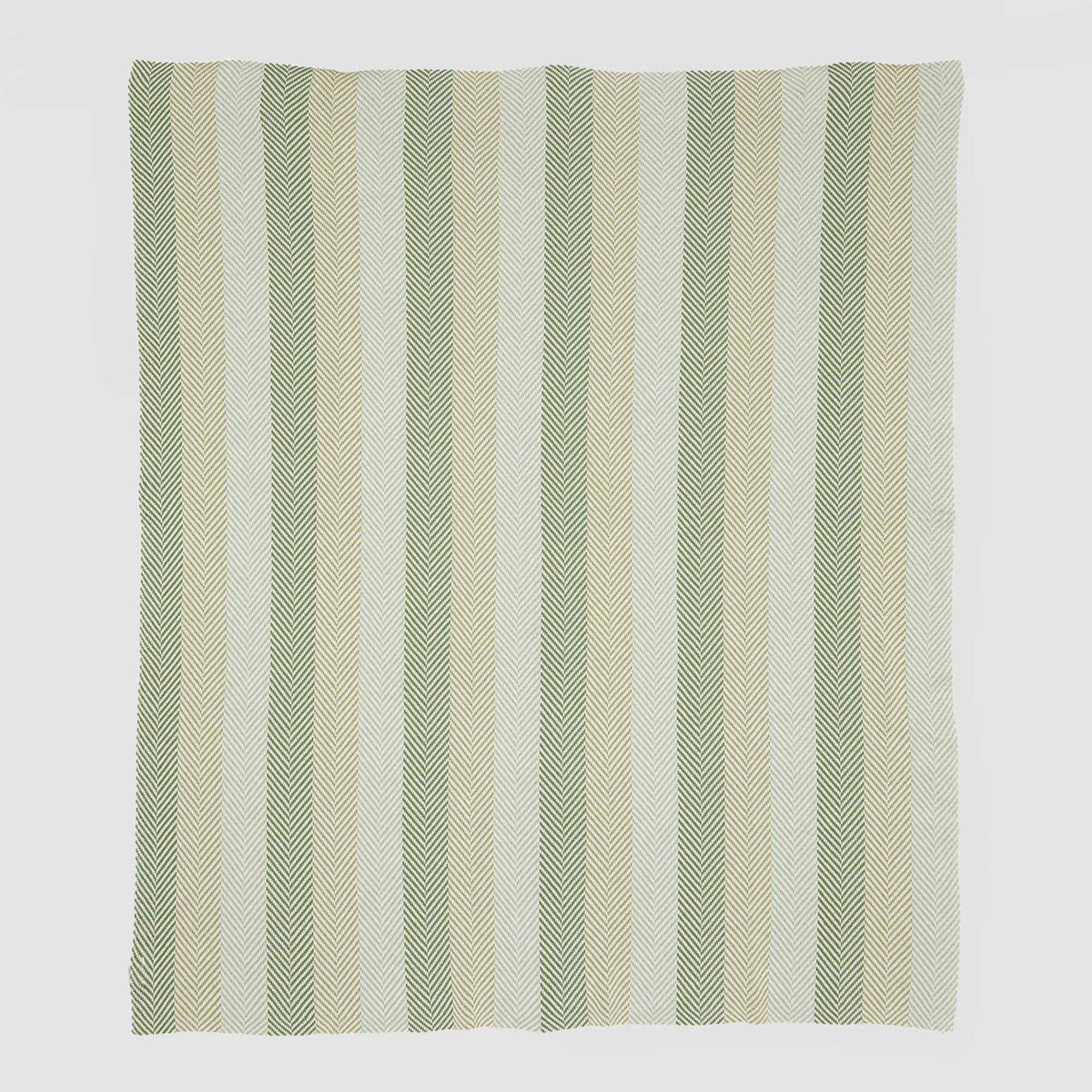 Herringbone Hues - Cotton Sustainable Knit Striped | Chevron Throw Blanket