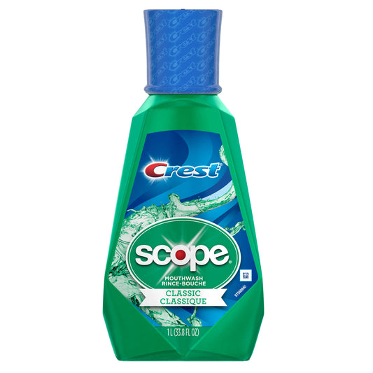 Crest Scope Mouthwash, Original Mint, Classic 33.8 Fl Oz - Osadia Concept Store