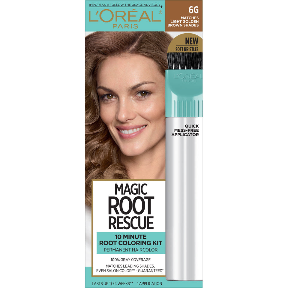 L'Oreal Paris Magic Root Rescue 10 Minute Hair Coloring Kit 6G Light Golden Brown