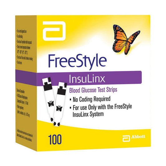 Freestyle Abbott Blood Glucose Test Strips InsuLinx