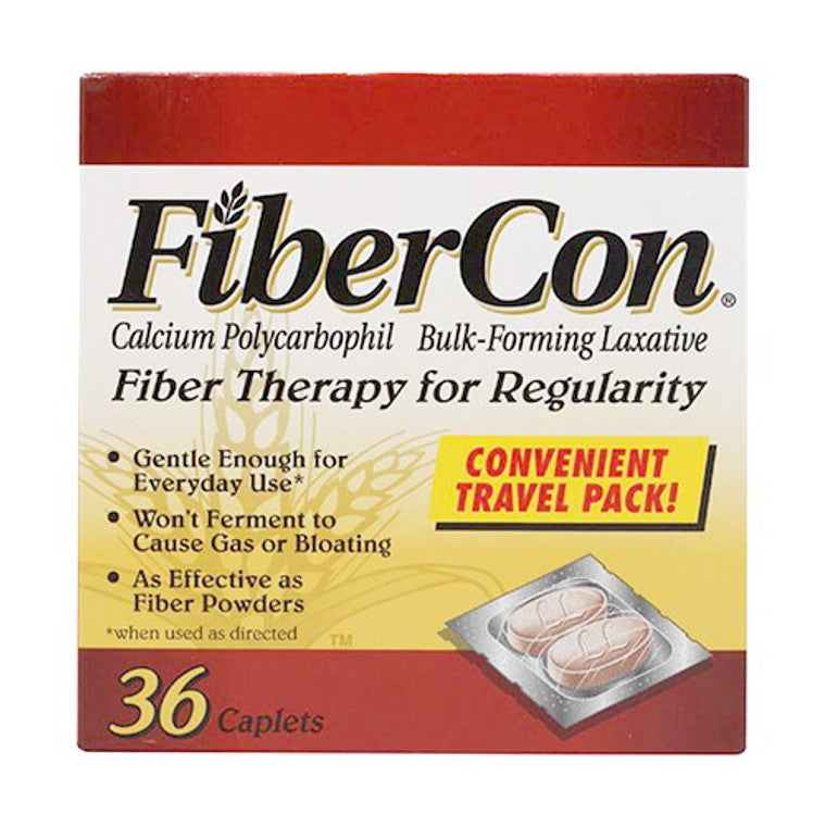FiberCon Therapy For Regularity, Caplets, Travel Pack