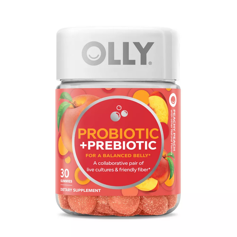 Olly Probiotic + Prebiotic Gummies - Peachy Peach