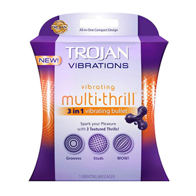 Trojan Vibrations Multi Thrill 3 In 1 Vibrating Bullet