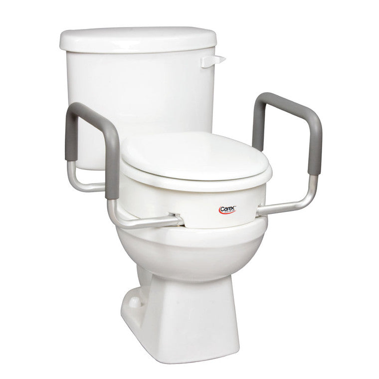 Carex Toilet Seat Elevator With Arms - Round