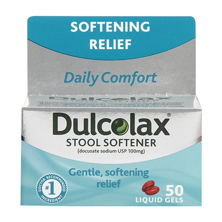 Dulcolax Stool Softener, Gradual Relief, 100 Mg, Liquid Gels