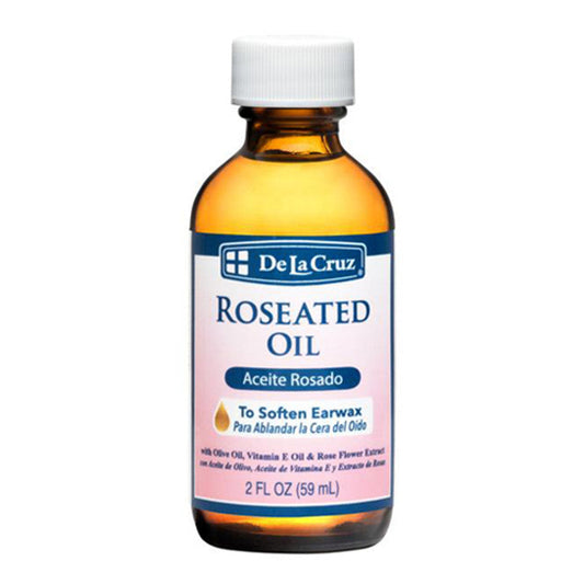 De La Cruz Roseated Oil, Ear Wax Softener - 2 Fl Oz