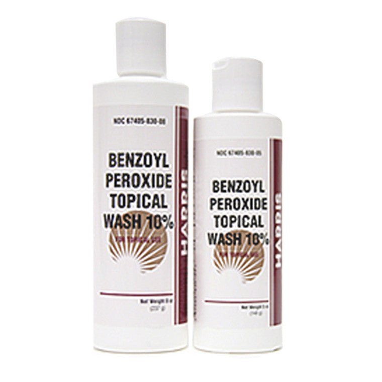 Harris Pharma Benzoyl Peroxide Topical Wash 10 Percent - 8 Oz