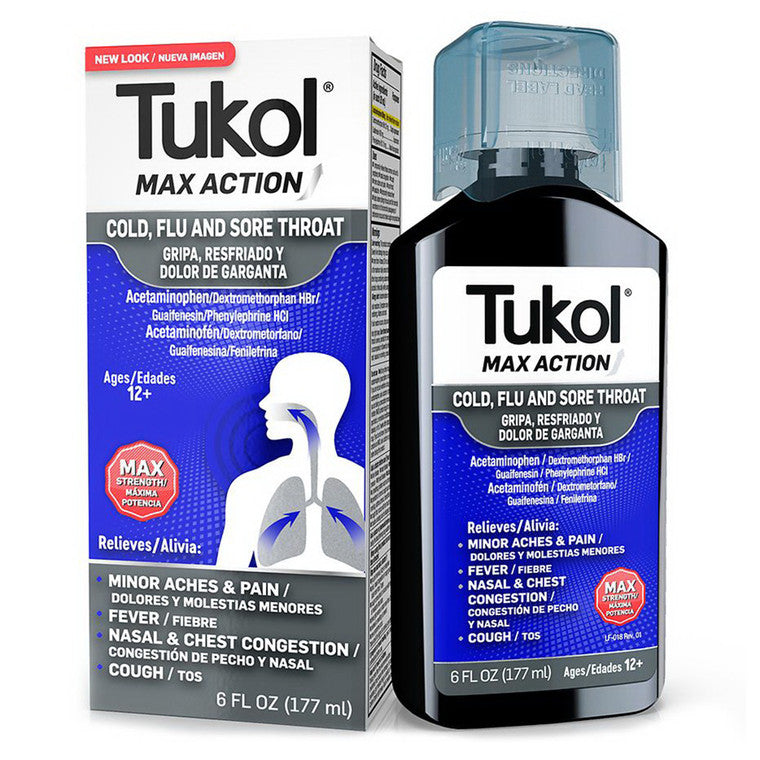 Tukol Cold, Sore Throat & Cough, Max Strength 6 Oz
