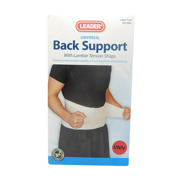 Leader Back Support, With Lumbar Tension Straps, Universal