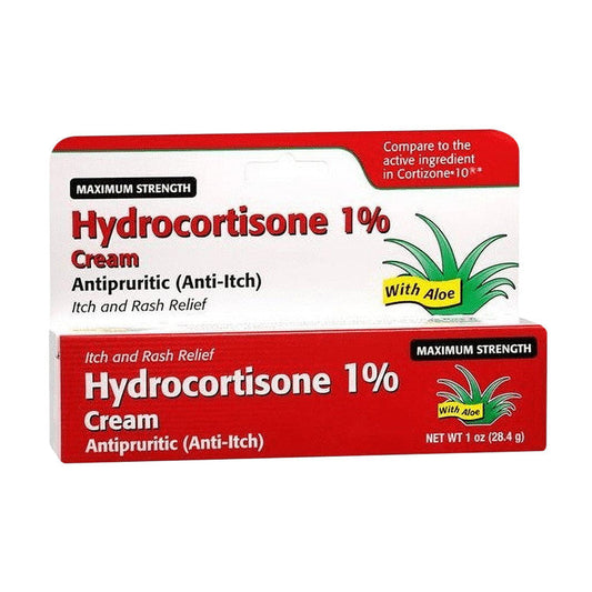 Taro Hydrocortisone Cream 1% Maximum Strength 1 Oz