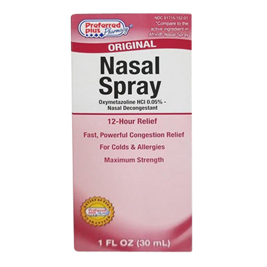 Preferred Plus Pharma Original Nasal Spray, Colds And Allergies, 1oz