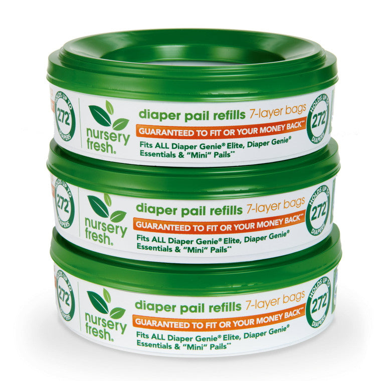 Munchkin Nursery Fresh, Diaper Pail Refills, 3 Refills