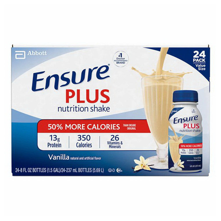 Ensure High Protein Drink Plus Vanilla Oral Supplement, 8 Oz Bottle