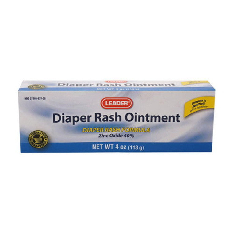 Leader Diaper Rash Ointment With Zinc Oxide, 4 Oz