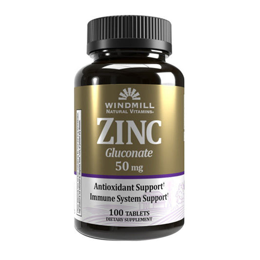 Windmill Natural Source Zinc As Gluconate 50 Mg Tablets