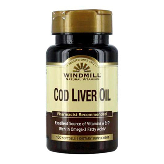 Windmill Natural Vitamins Cod Liver Oil Softgels
