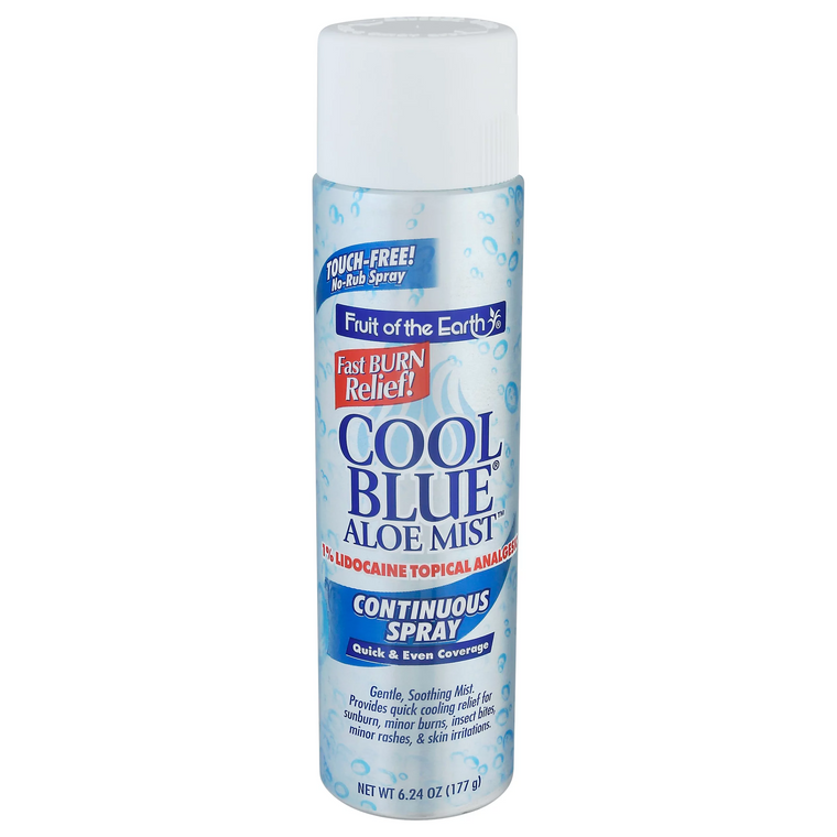Fruit of the Earth Cool Blue Aloe Mist Continuous Spray 6 Oz