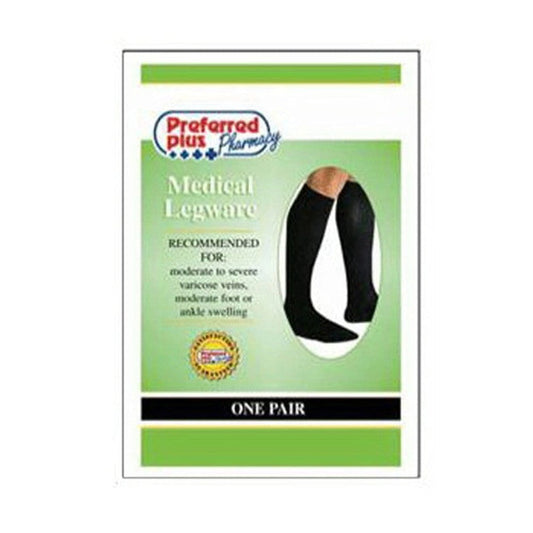 Qcs Preferred Plus Medical Legware 20-30 F/S Navy Mens Socks - 1 Pair