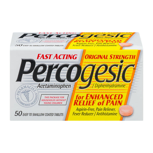 Percogesic Pain Reliever Tablets Original Strength