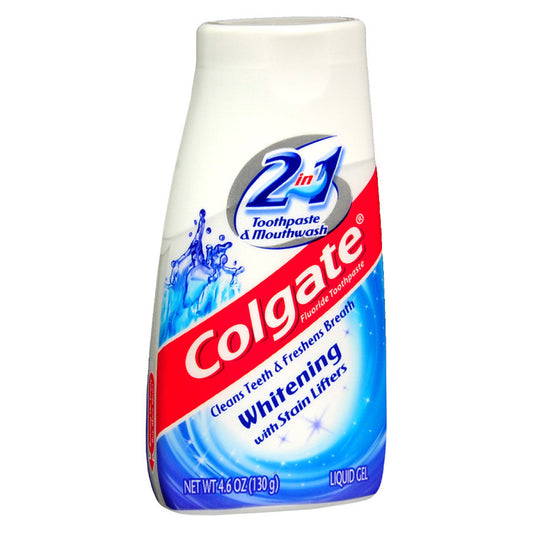 Colgate Toothpaste, Anticavity Fluoride, Toothpaste & Mouthwash, Whitening With Stain Lifters, Liquid Gel