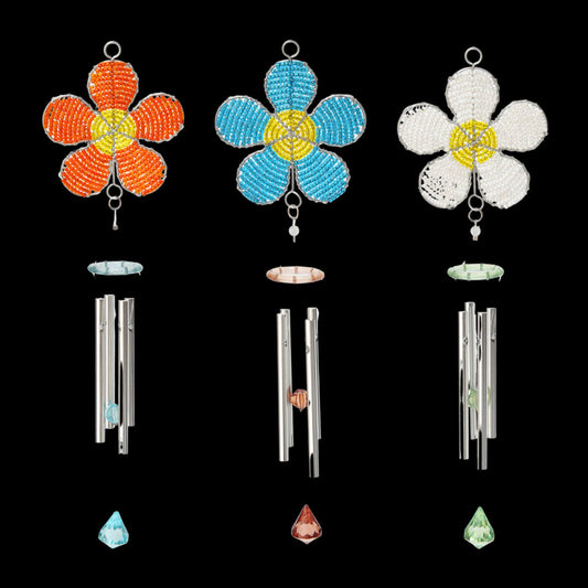 Daisy Wind Chime, Sm Asst  (Set of 3)