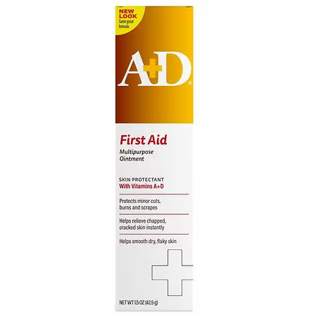 A+D First Aid Multipurpose Ointment Skin Protectant with Vitamins 1.5 oz