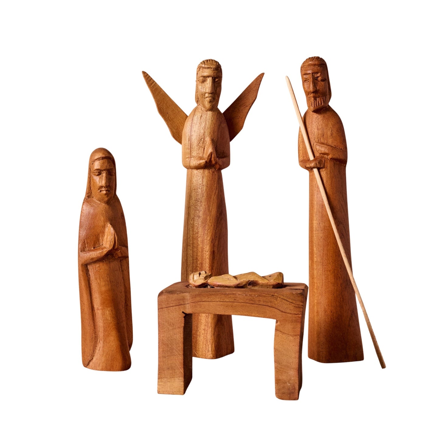 Rahisi Neem Wood Nativity