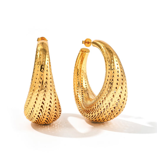 Flow Large Hoop Earrings