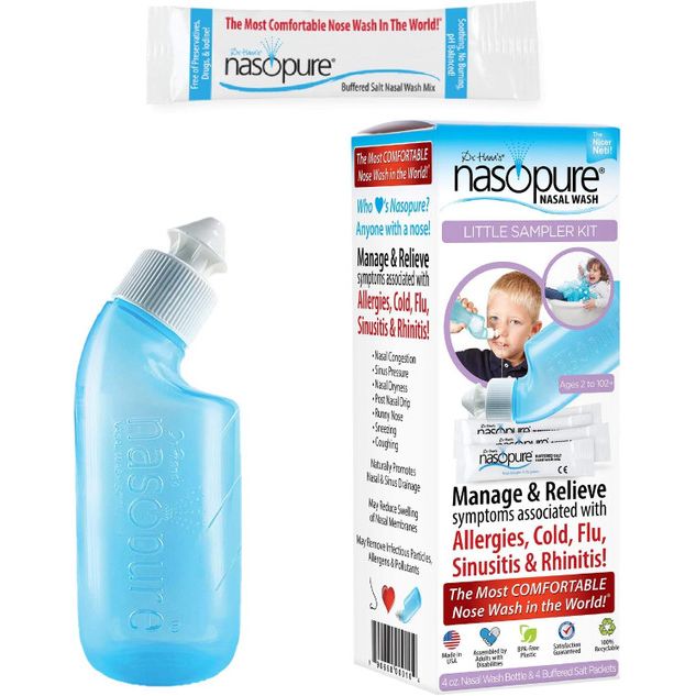 Nasopure Nasal Wash Little Sampler Kit - Bottle & Salt Packet