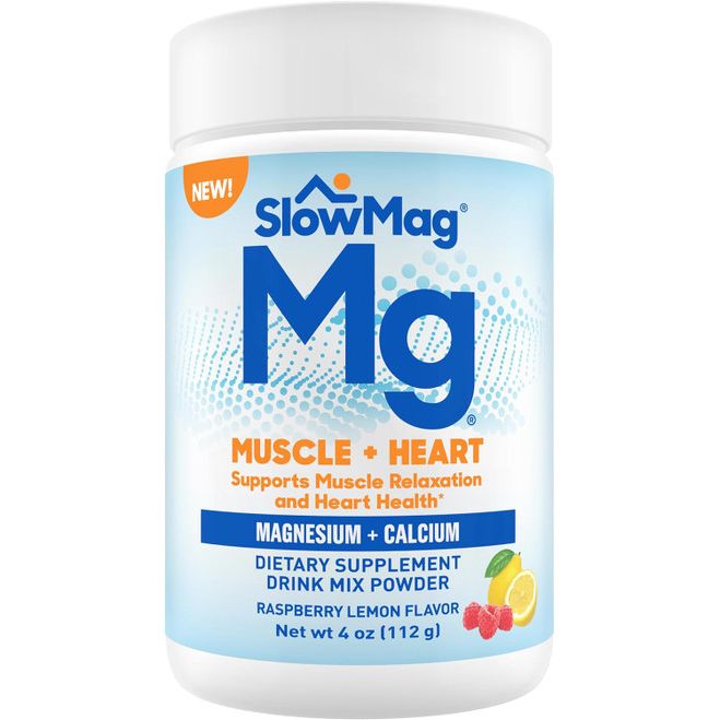 SlowMag Muscle + Heart Supplement, Raspberry Lemon Flavor - 4 Oz