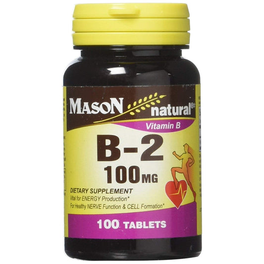 Mason Natural Vitamin B-2 100 Mg Tablets