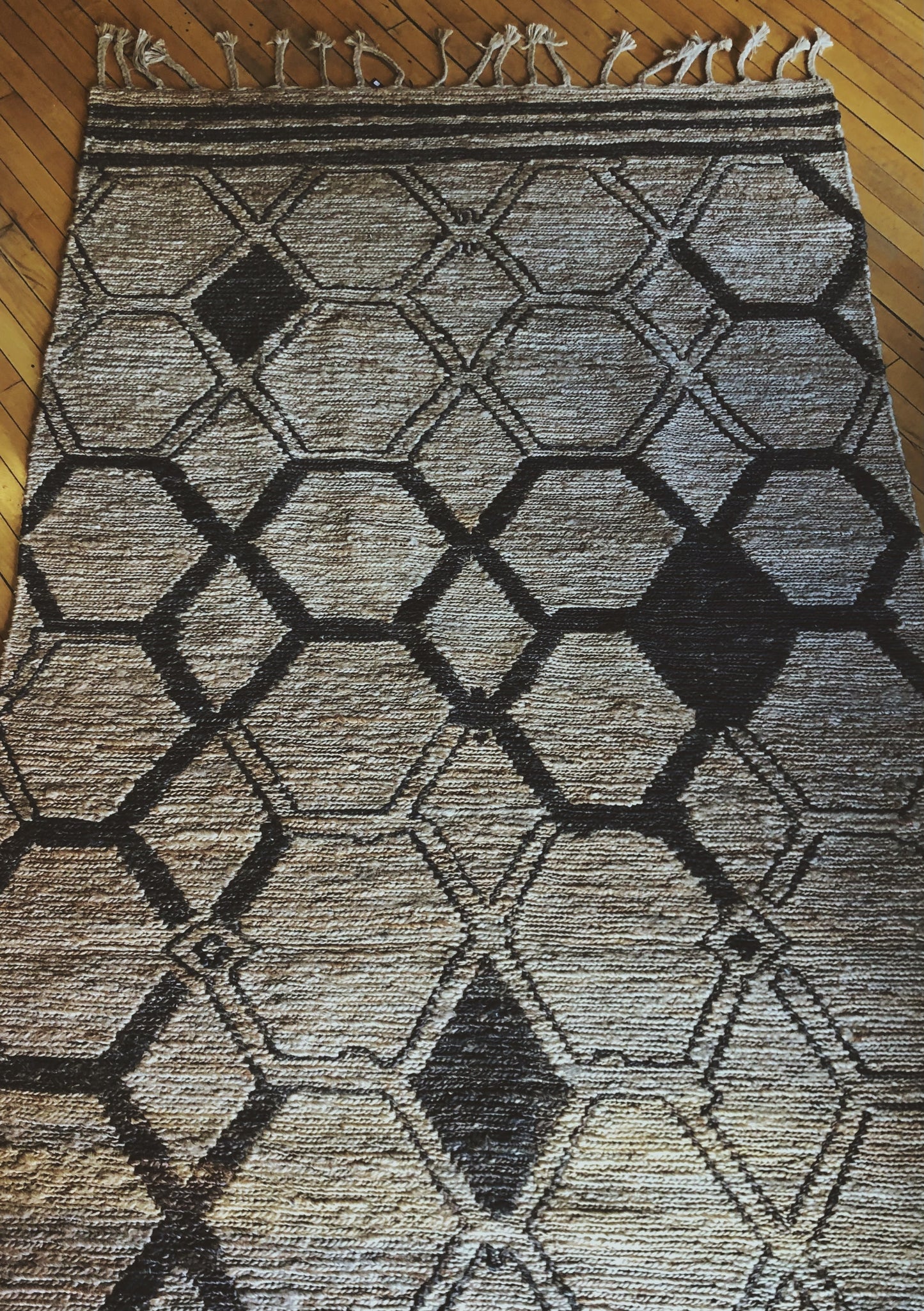 Vintage Boho 5'x8' JUTE Rug