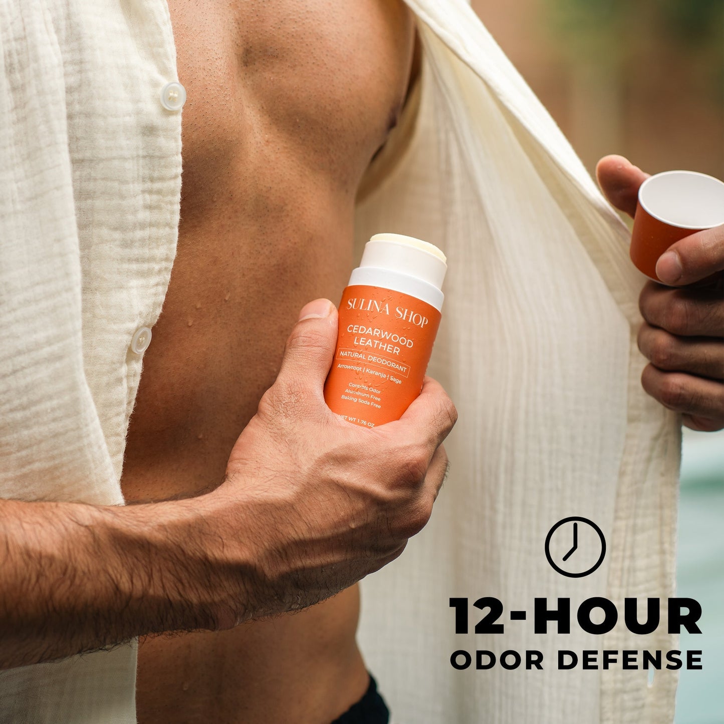 Cedarwood Leather Natural Deodorant
