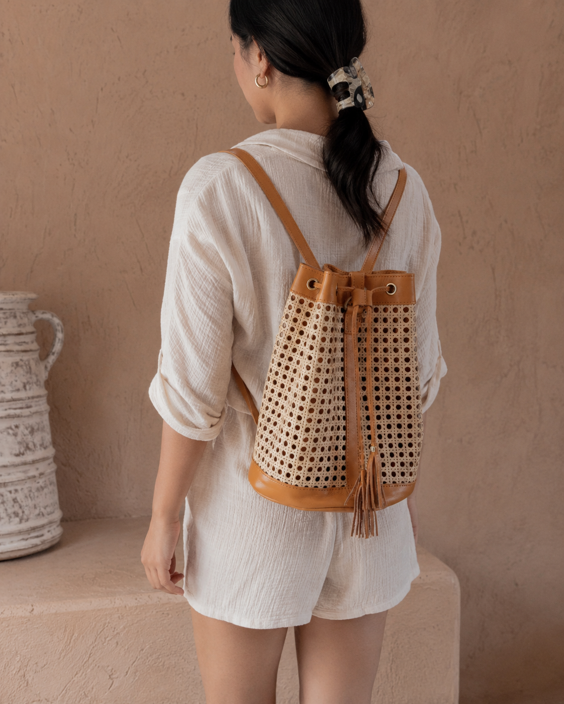 Raja Leather Backpack