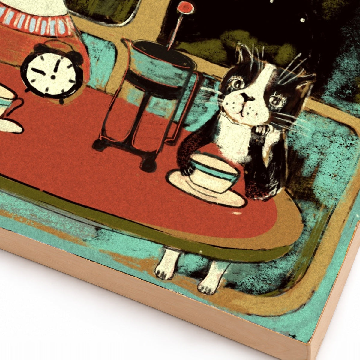 Coffee with Cat: Day Scene & Night Scene