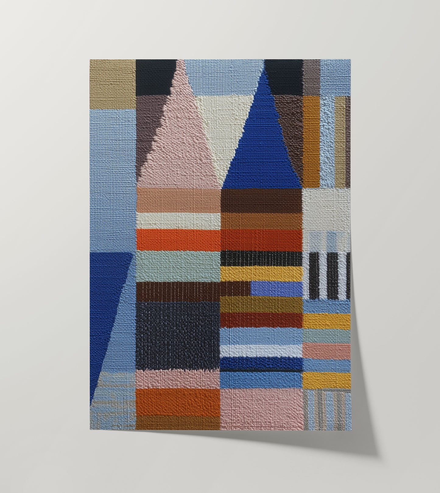 Woven Perspectives No. 04 — Geometric Abstract Art Print
