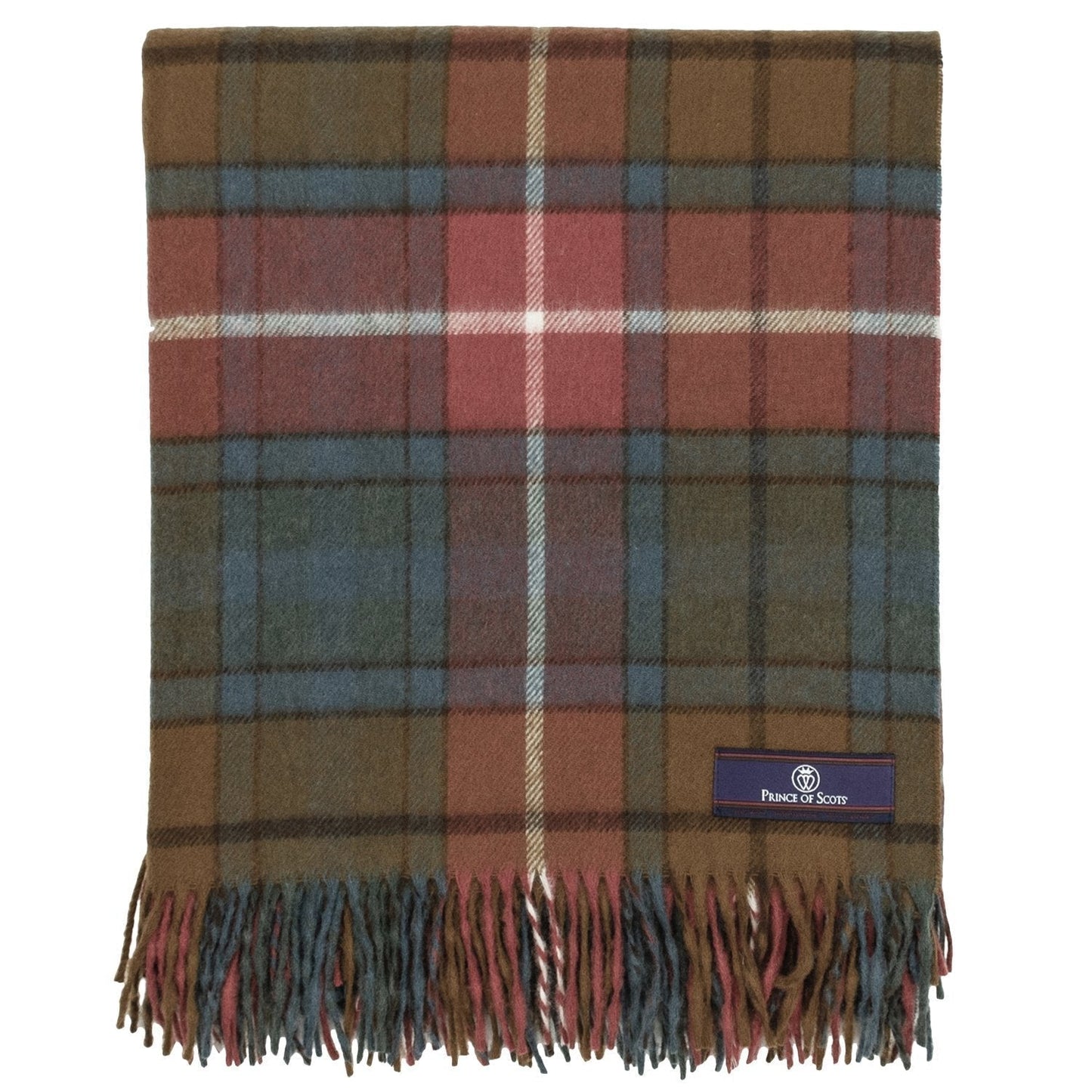 Highland Tartan Tweed Merino Wool Throw ~ Antique Buchanan~
