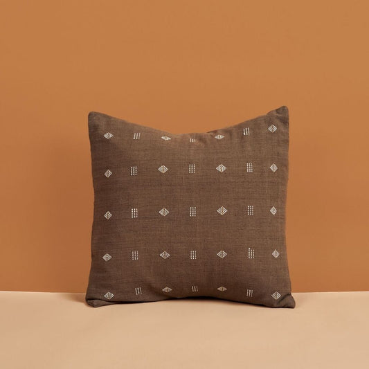 Nira Choco Hand Spun Organic Cotton Handloom Pillow