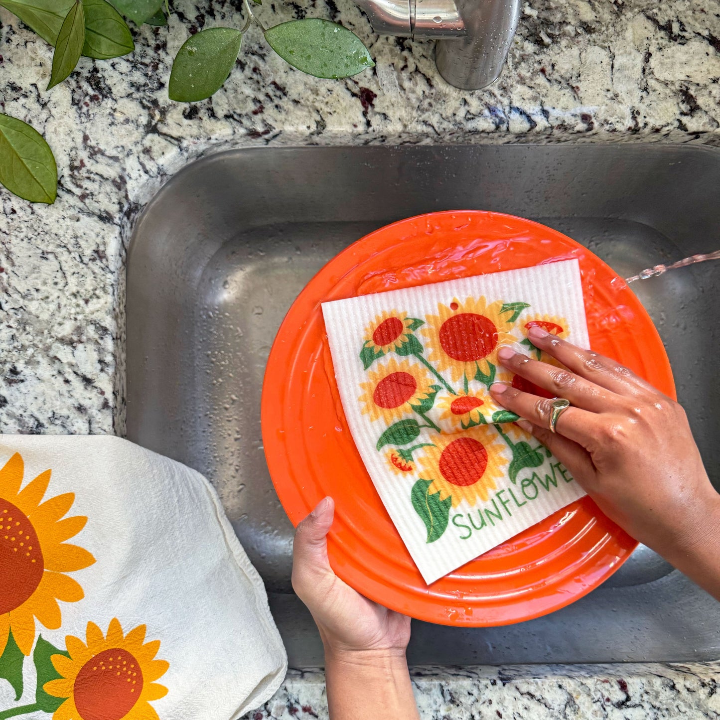 Sunflower Sponge Cloth