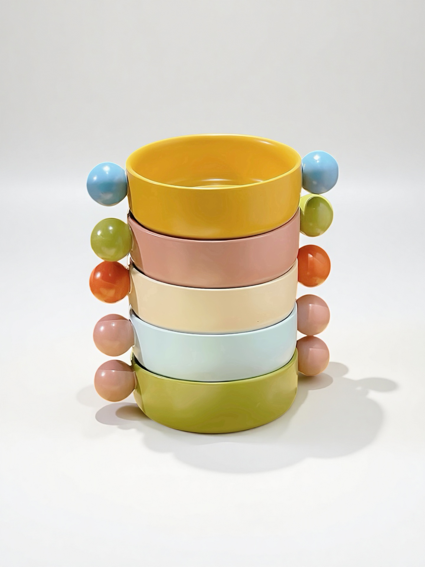 Small Gelato Serving Bowl - Cute Dopamine Whimsical Ceramic Dinnerware
