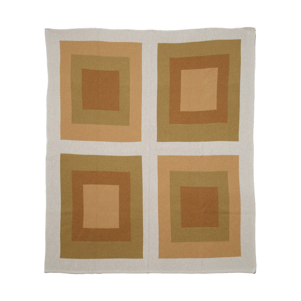 Bauhaus - Cotton Sustainable Knit Geometric Throw Blanket