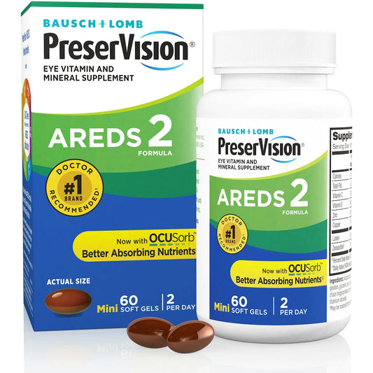 PreserVision Eye Vitamin & Mineral Supplement, AREDS 2, Mini Soft Gels