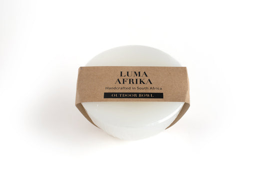 Luma Afrika Outdoor Candle Bowl & Insect Repelliant - White / Small