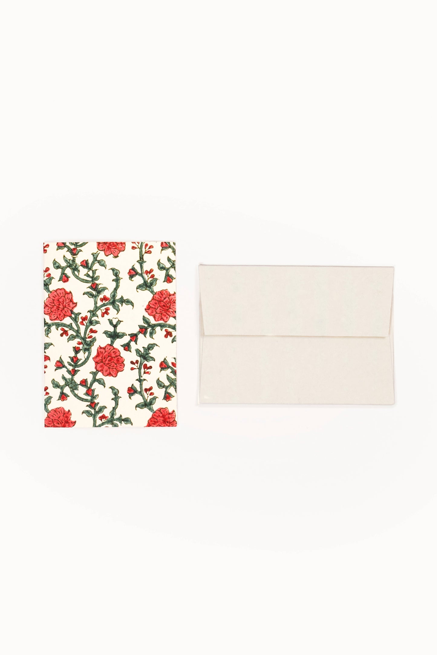 Hand Block Print Enveloped Assorted Greeting Cards(Set of 6)