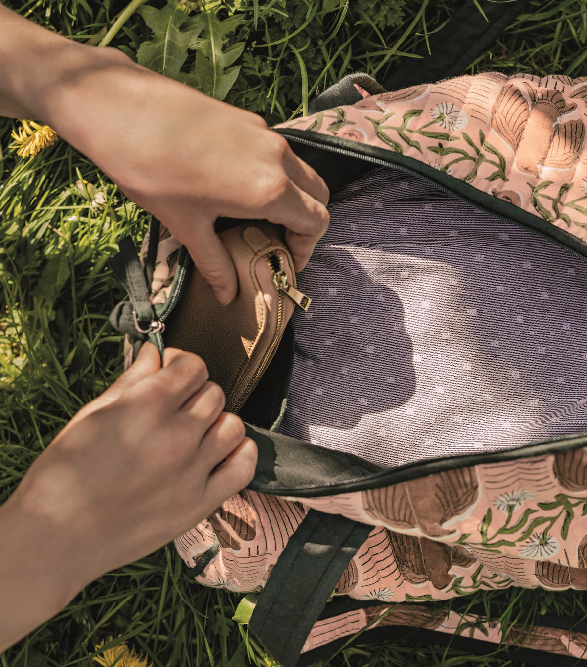 Peregrine Block Print Weekender Bag